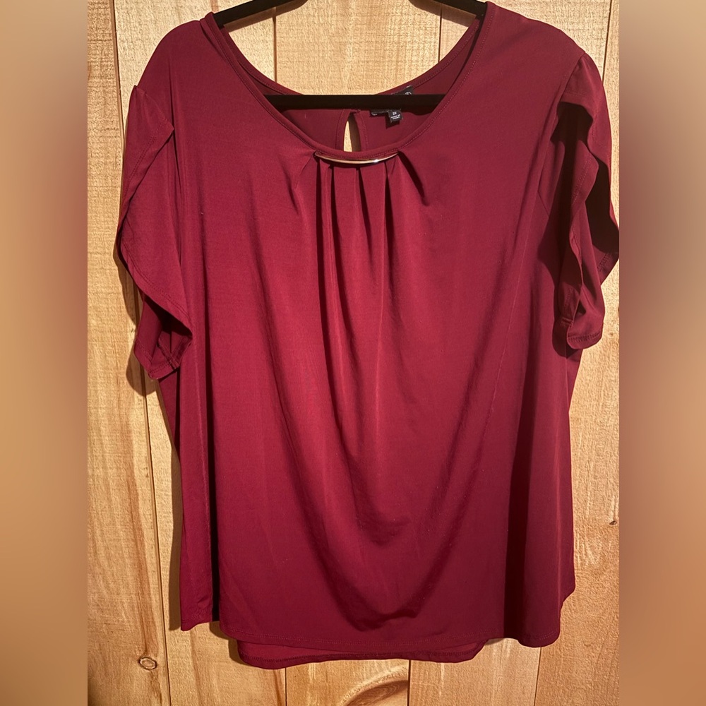 Ryan Wythe Cranberry blouse 2x
